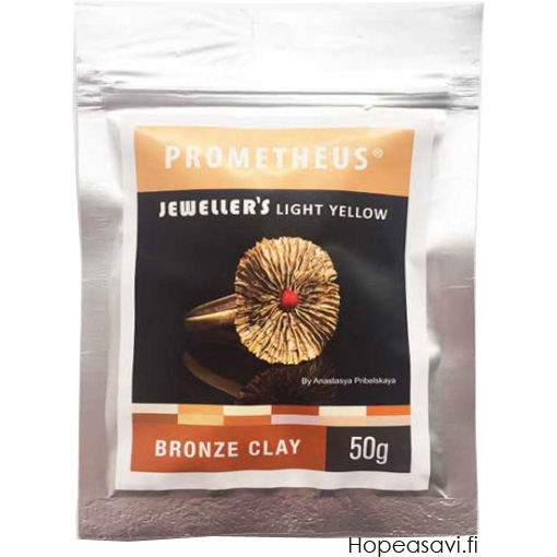 *Pronssisavi PBC: Prometheus Bronze Clay, Jeweller's Light Yellow, Vaalean Keltainen, 50g