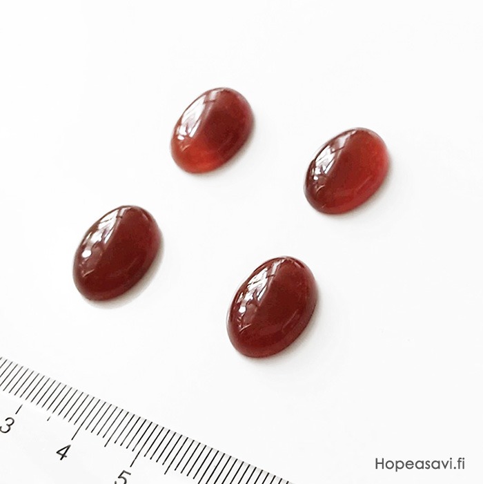 Karneoli, Kapussi, Soikea 18x13mm, 1kpl