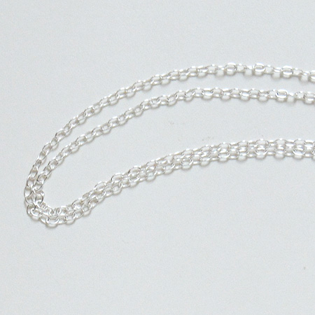 *Tarjous* Hopeaketju, tyyliks siro design, hopea 925, paksuus n. 0.8mm (Huom: hieno), pituus 50cm, vieterilukko