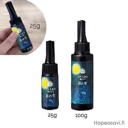   UV LED -geelihartsi, ktevss annostelupakkauksessa, 30g, valmistettu Japanissa