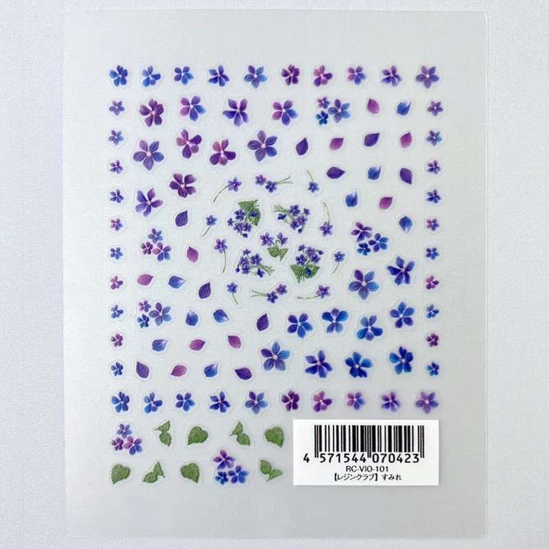  *Uutuus* Tarrasetti *ORVOKKI* UV-hartsitiden koristeluun, arkin koko 110x88mm (pieni koristeit)