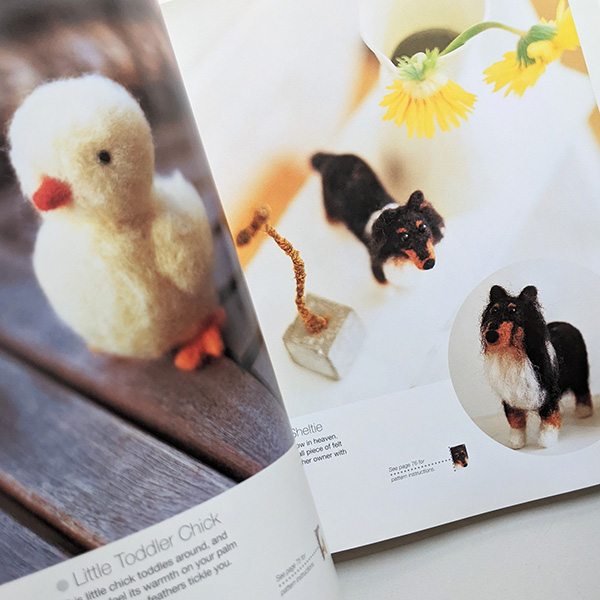 *Mallikappale* Japanese Crafts: Fuzzy Felted Friends, 80 sivua, lue info