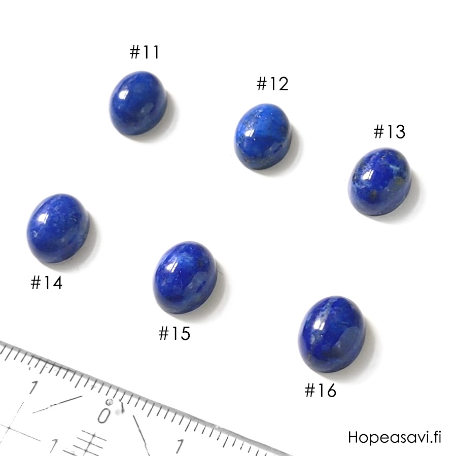 Lapis, kapussi, soikea 10x8mm, kuvassa #15, uniikki kivi