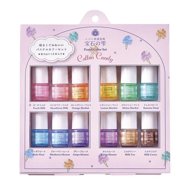  UV-hartsi pigmentti SETTI 'Vaahtokarkki pastelli v�rit', 12x2ml *rajoitettu valmistuser�, loppu=loppu)