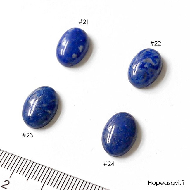 Lapis (Tumman sininen), kapussi, soikea 14x10mm, kuvassa #23, 1 kpl