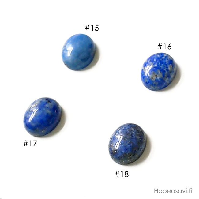 Lapis, kapussi, soikea 12x10mm, kuvassa #16, uniikki kivi